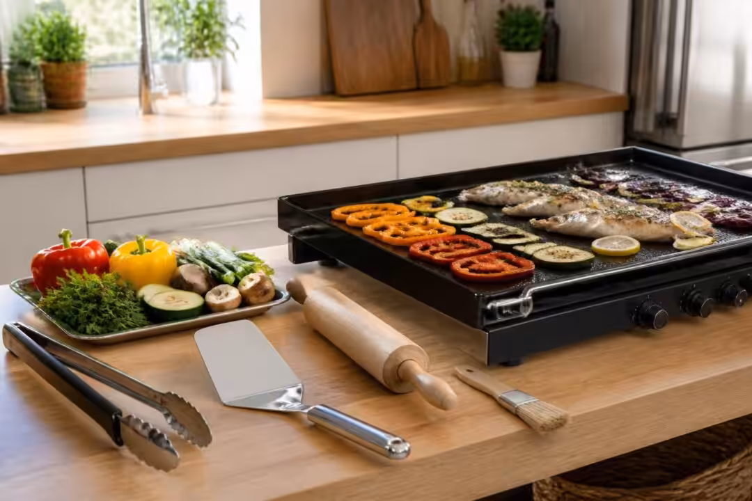 découvrez notre gamme d'accessoires pour plancha pour une cuisson parfaite et réussie à chaque utilisation. équipez-vous avec des ustensiles de qualité et facilitez vos préparations culinaires.