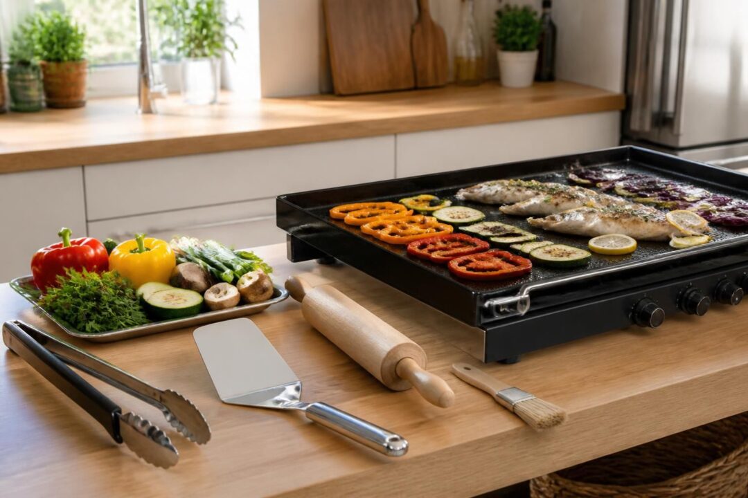 découvrez notre gamme d'accessoires pour plancha pour une cuisson parfaite et réussie à chaque utilisation. équipez-vous avec des ustensiles de qualité et facilitez vos préparations culinaires.