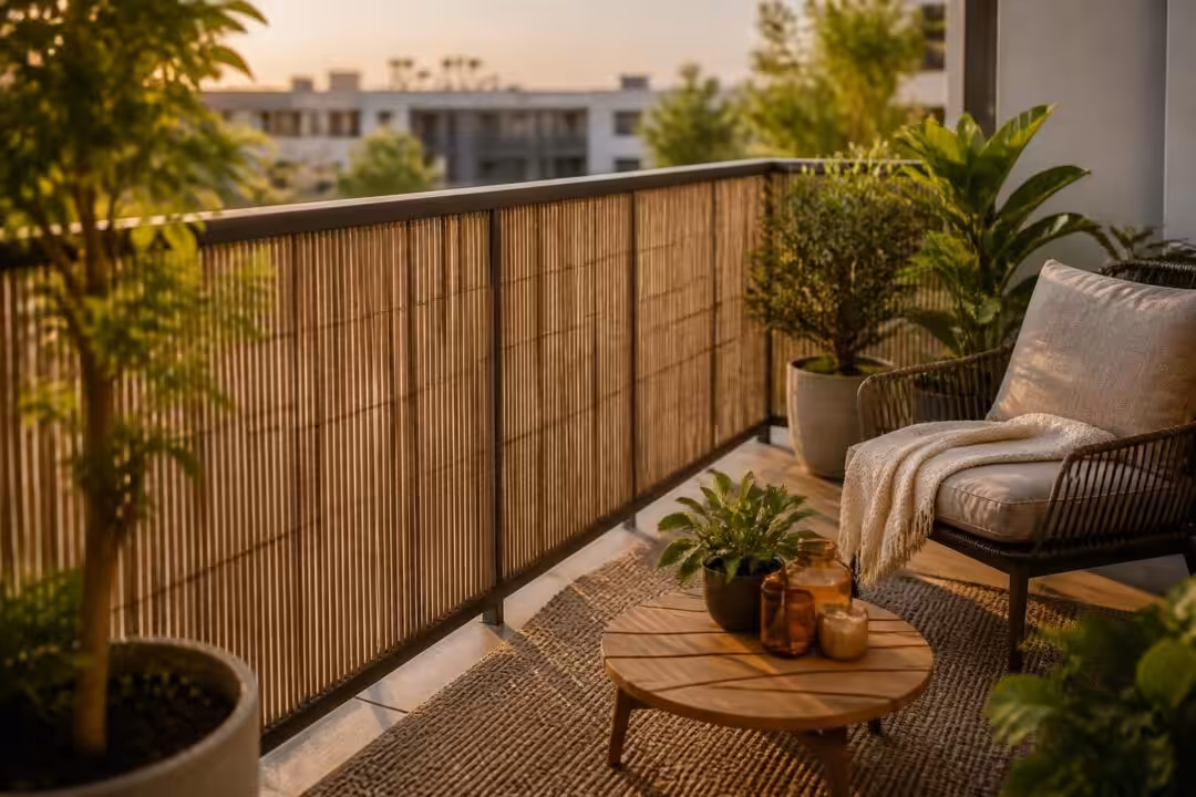 découvrez comment un brise-vue vertical peut transformer votre balcon en un espace intime et cosy, tout en apportant élégance et protection contre les regards.