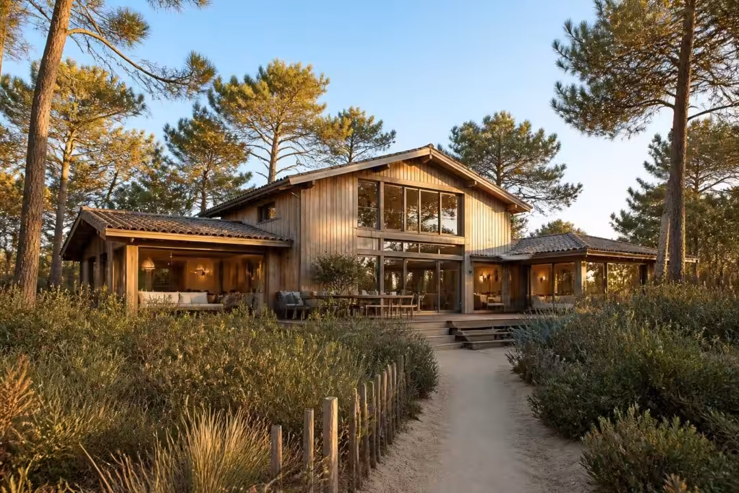 explorez la demeure élégante de guillaume canet au cœur du cap ferret, un lieu d'exception alliant charme et authenticité sur la côte atlantique.