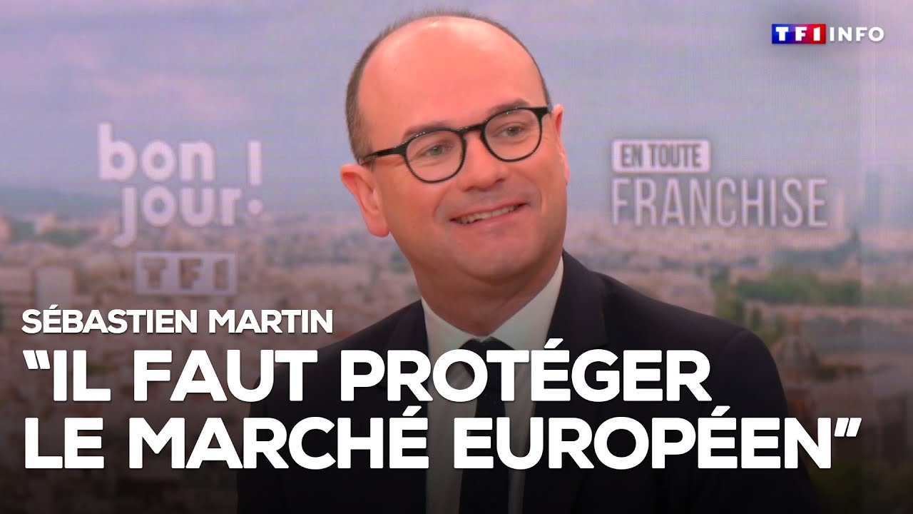Interview de Sébastien Martin, ministre chargé de l'Industrie - Protéger le marché européen｜TF1 INFO