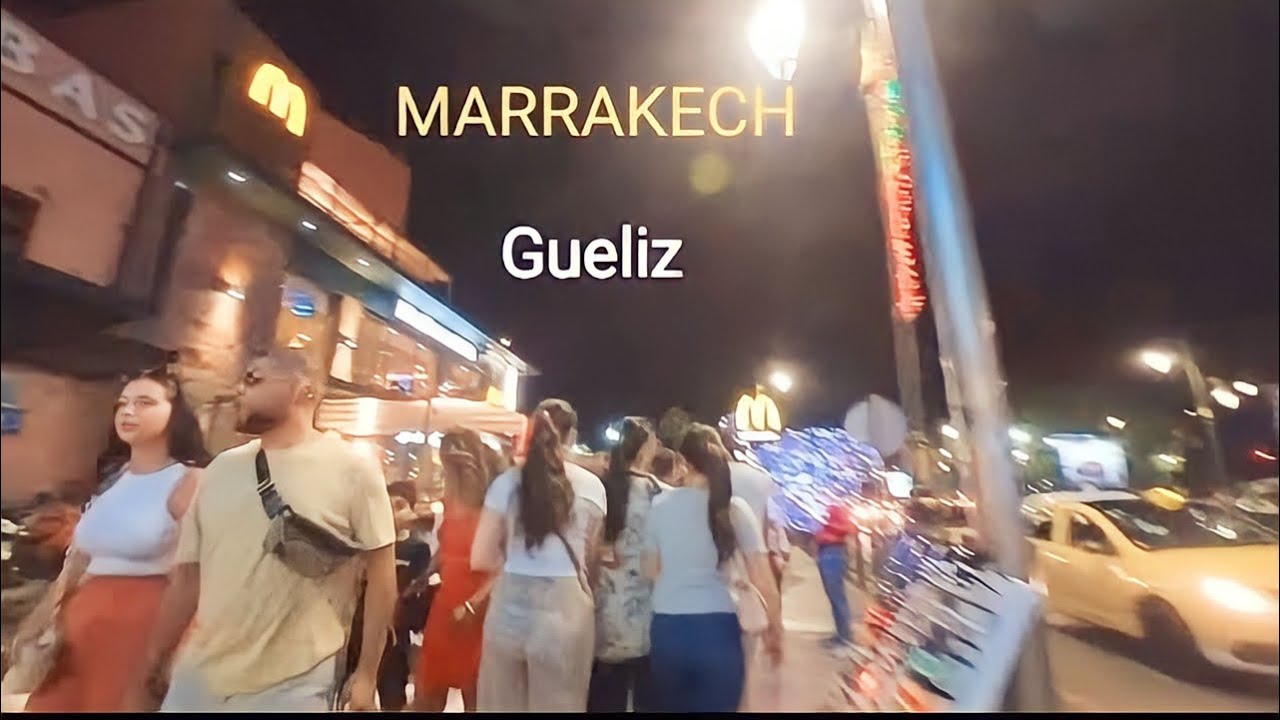 walking  tour in Marrakech gueliz - Morocco 🇲🇦